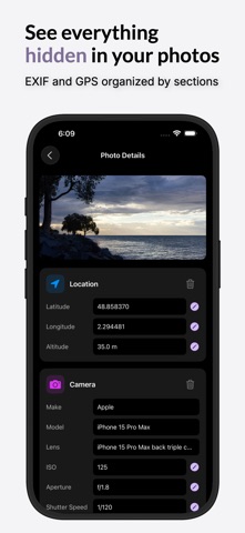 ExifSmith: photo metadata and GPS controls