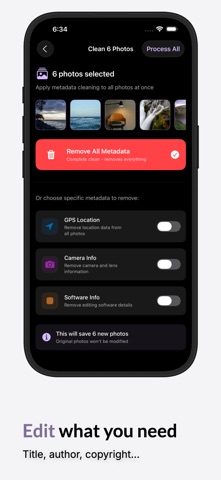 ExifSmith metadata editing controls